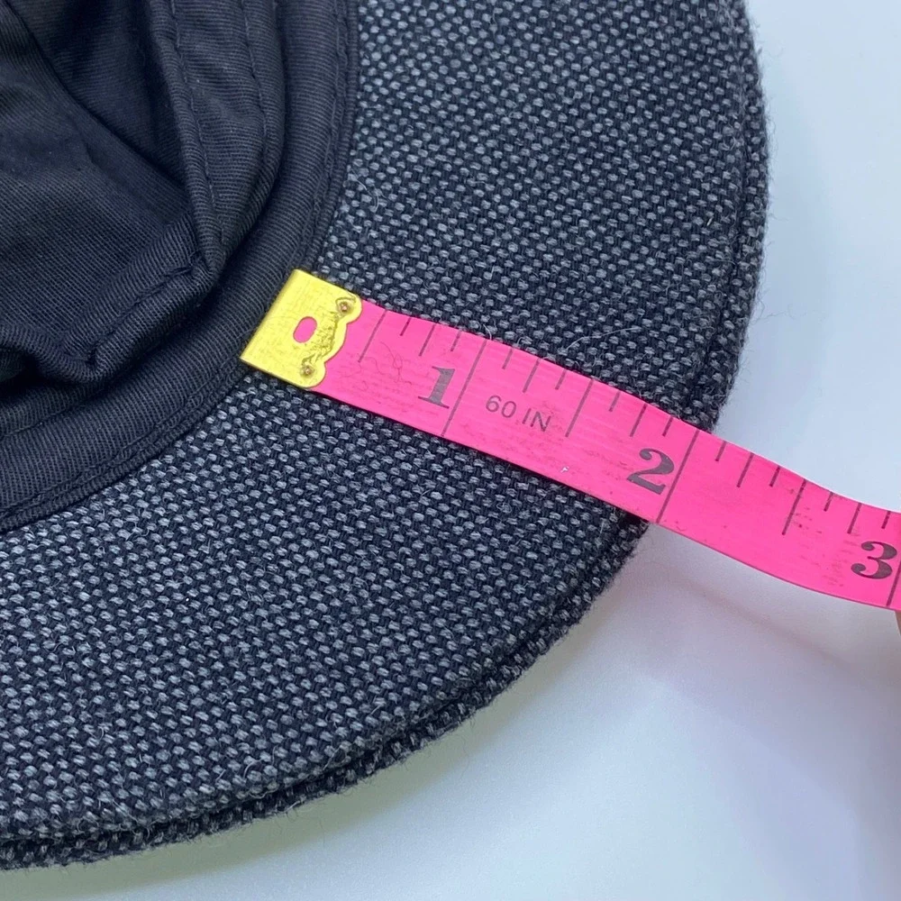 George Vintage Y2K Gray Newsboy Cap Ivy Driving Hat Flat Cap Wool Blend Grey
